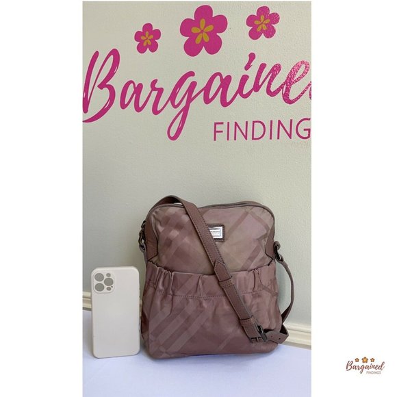 Authentic Burberry Plaid Nylon Messenger Bag - Picture 5 of 13